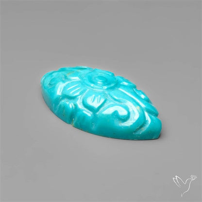 Kingman Turquoise Mughal Carving