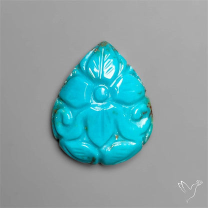 Kingman Turquoise Mughal Carving