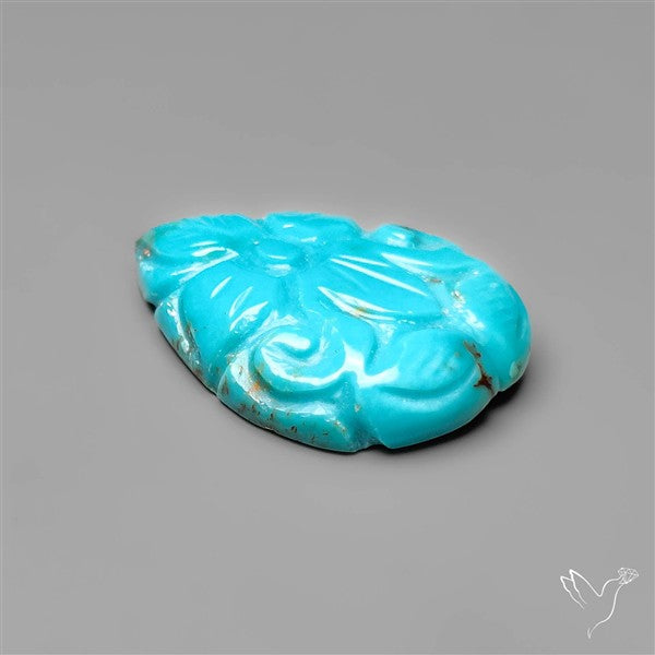 Kingman Turquoise Mughal Carving