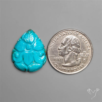 Kingman Turquoise Mughal Carving