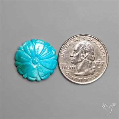 Kingman Turquoise Mughal Carving