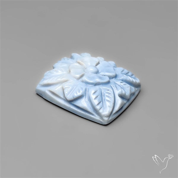 Owyhee Blue Opal Mughal Carving