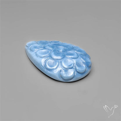 Owyhee Blue Opal Mughal Carving