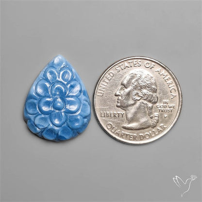 Owyhee Blue Opal Mughal Carving