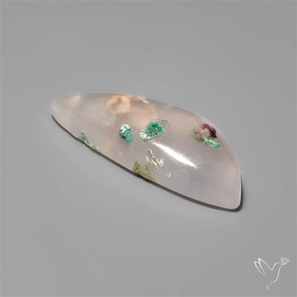 Rare Confetti Gem Chrysocolla Cabochon