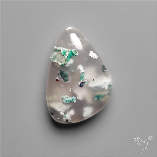 Rare Confetti Gem Chrysocolla Cabochon