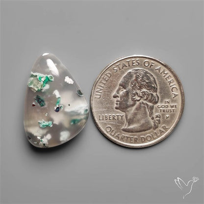 Rare Confetti Gem Chrysocolla Cabochon