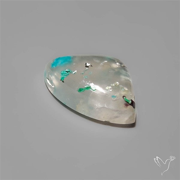Rare Confetti Gem Chrysocolla Cabochon
