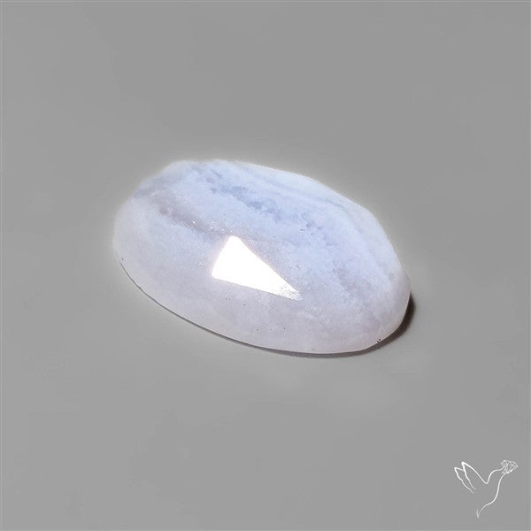 Rose Cut Blue Lace Agate