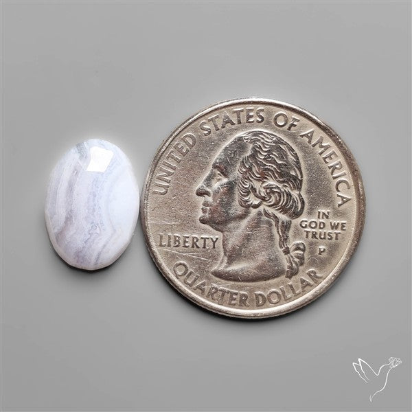 Rose Cut Blue Lace Agate