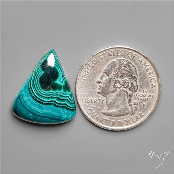 Rare Katanga Azurite Malachite Cabochon