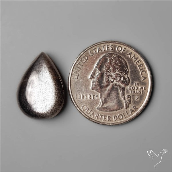 Silversheen Obsidian Cabochon