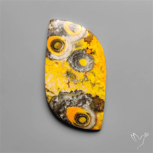 Orbicular Bumble Bee Jasper Cabochon