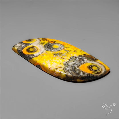 Orbicular Bumble Bee Jasper Cabochon