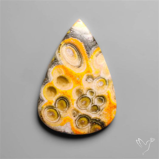 Orbicular Bumble Bee Jasper Cabochon