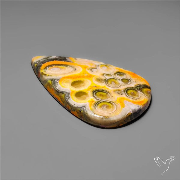 Orbicular Bumble Bee Jasper Cabochon