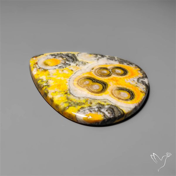 Orbicular Bumble Bee Jasper Cabochon