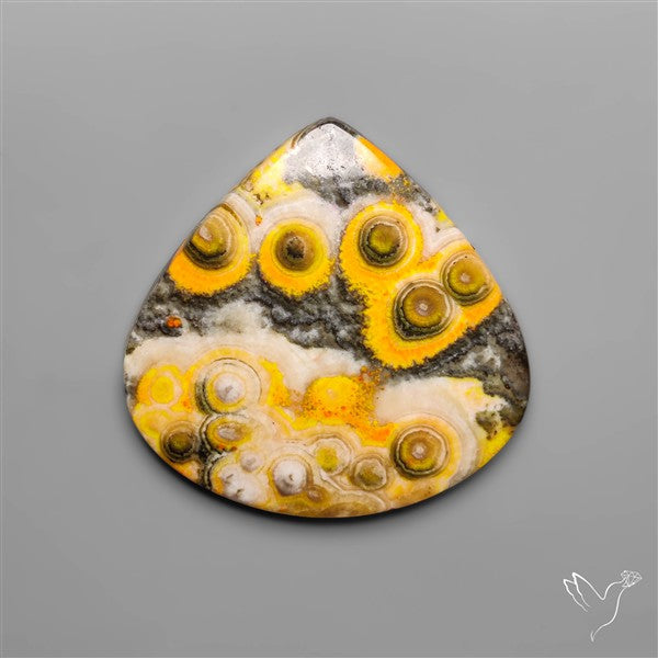 Orbicular Bumble Bee Jasper Cabochon
