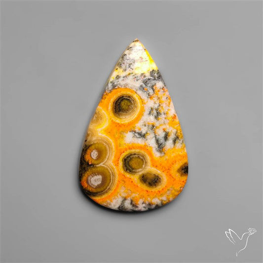 Orbicular Bumble Bee Jasper Cabochon