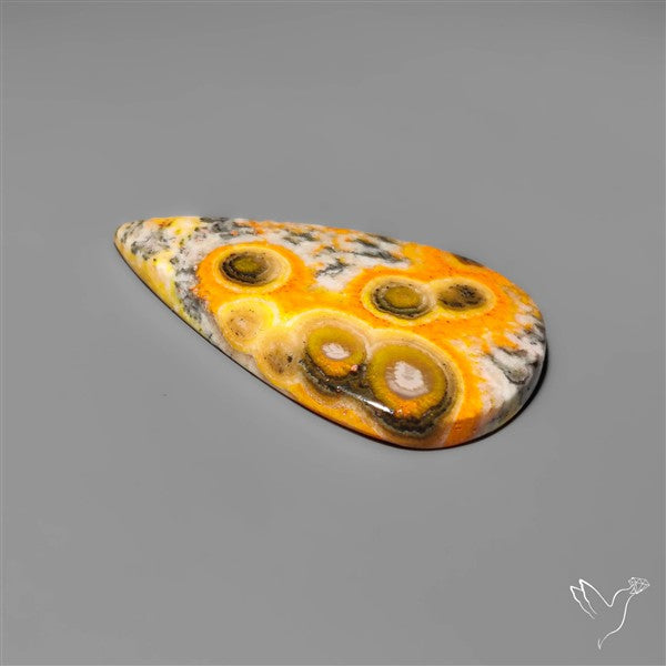 Orbicular Bumble Bee Jasper Cabochon
