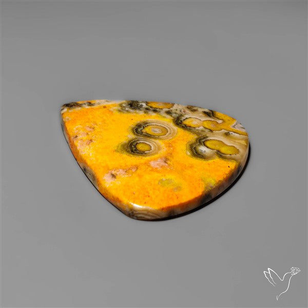 Orbicular Bumble Bee Jasper Cabochon