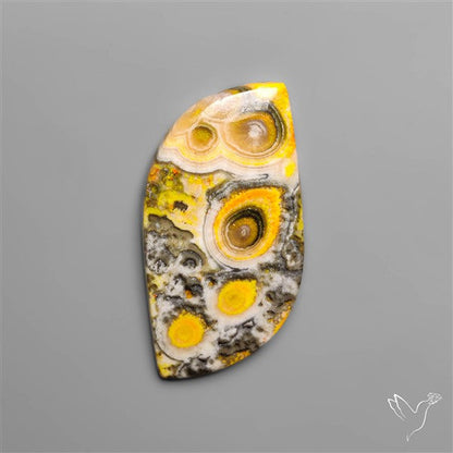 Orbicular Bumble Bee Jasper Cabochon