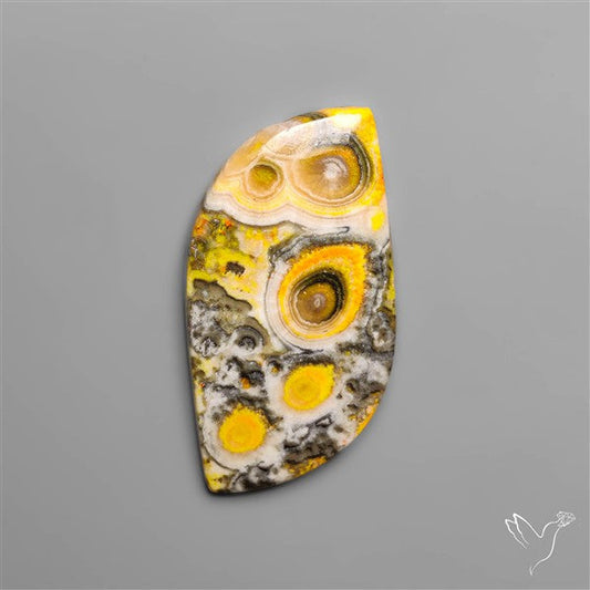 Orbicular Bumble Bee Jasper Cabochon