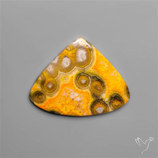 Orbicular Bumble Bee Jasper Cabochon