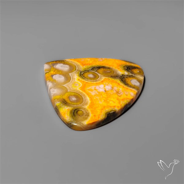 Orbicular Bumble Bee Jasper Cabochon
