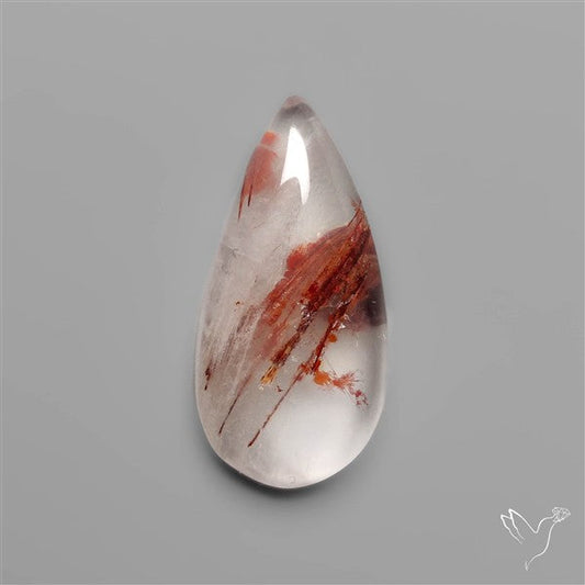 Rare Iron Stained Quartz Cabochon