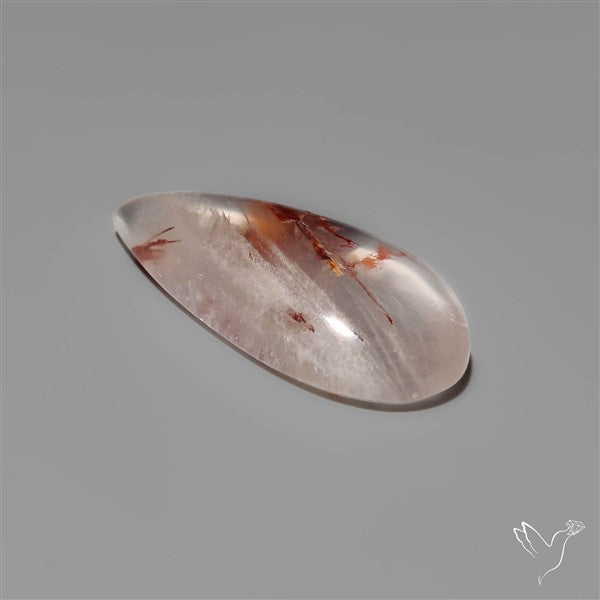 Rare Iron Stained Quartz Cabochon