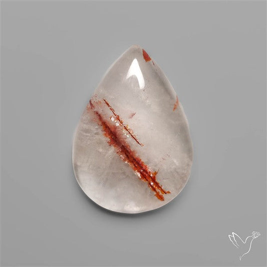 Rare Iron Stained Quartz Cabochon