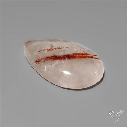 Rare Iron Stained Quartz Cabochon