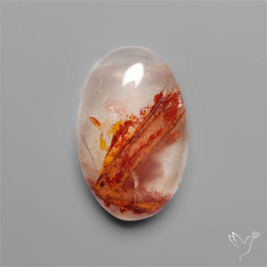 Rare Iron Stained Quartz Cabochon