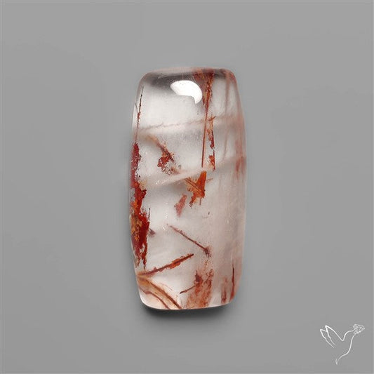 Rare Iron Stained Quartz Cabochon