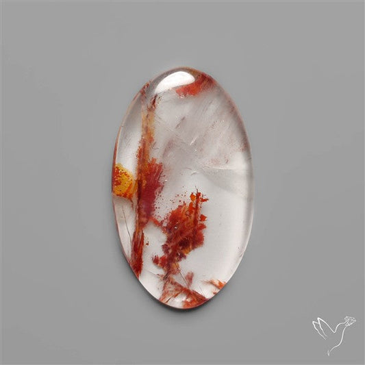 Rare Iron Stained Quartz Cabochon