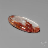 Rare Iron Stained Quartz Cabochon