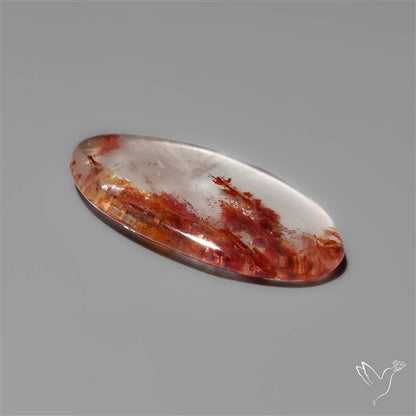 Rare Iron Stained Quartz Cabochon