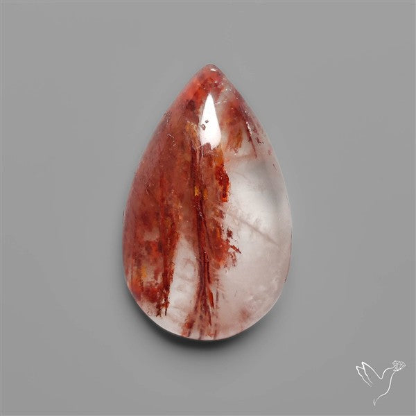 Rare Iron Stained Quartz Cabochon