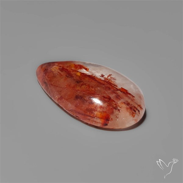 Rare Iron Stained Quartz Cabochon