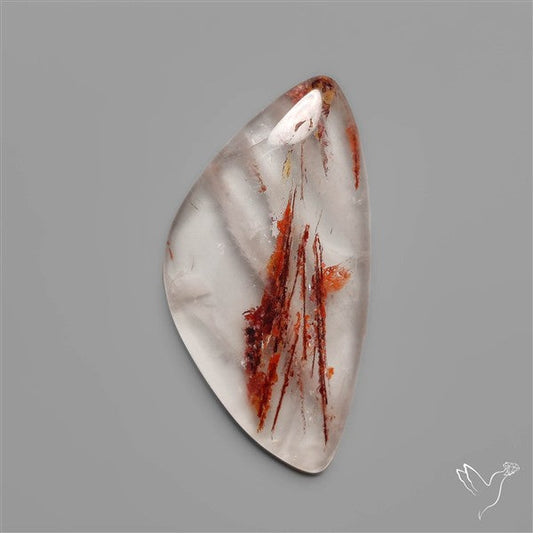 Rare Iron Stained Quartz Cabochon