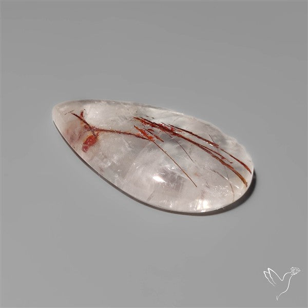 Rare Iron Stained Quartz Cabochon