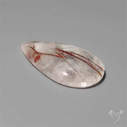 Rare Iron Stained Quartz Cabochon