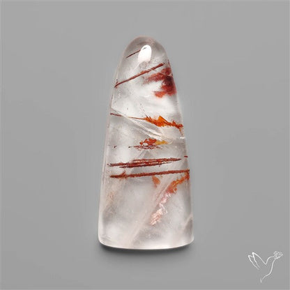 Rare Iron Stained Quartz Cabochon