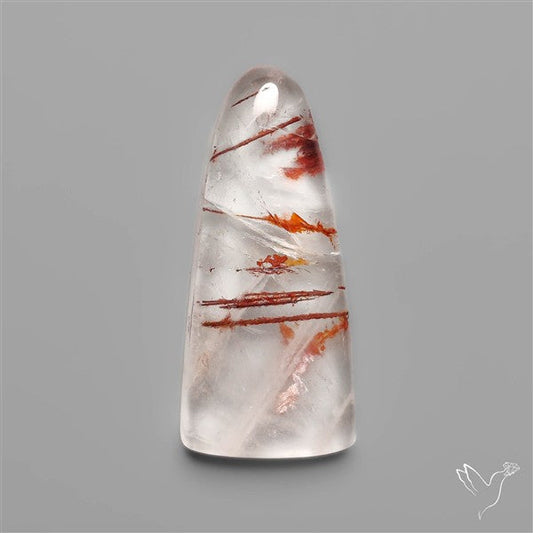 Rare Iron Stained Quartz Cabochon