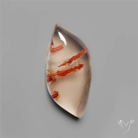 Rare Iron Stained Quartz Cabochon