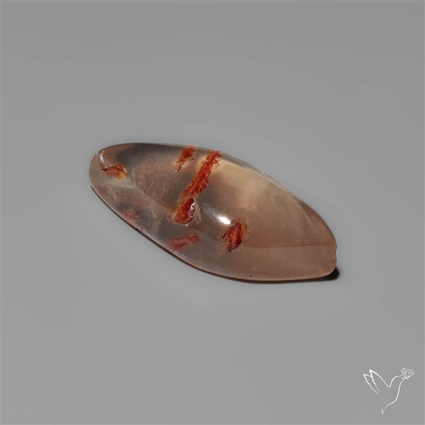 Rare Iron Stained Quartz Cabochon