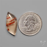 Rare Iron Stained Quartz Cabochon