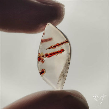 Rare Iron Stained Quartz Cabochon