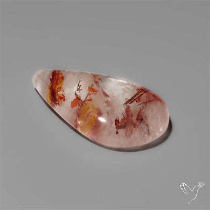 Rare Iron Stained Quartz Cabochon